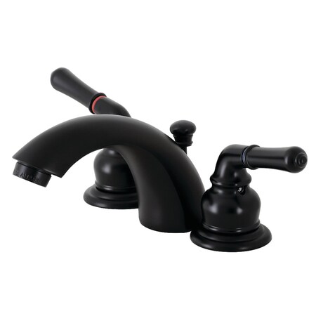 Kingston Brass KB950 Mini-Widespread Bathroom Faucet, Matte Black KB950